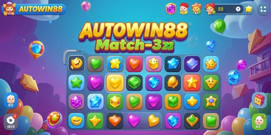 Tampilan gameplay seru dalam AUTOWIN88 yang penuh warna.