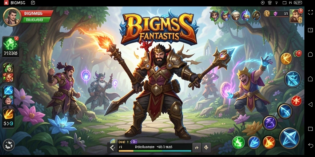 Gameplay seru di BIGMSG dengan karakter dan pertarungan epik.