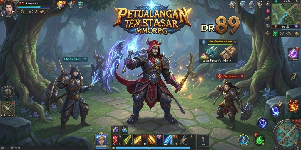 Tampilan gameplay menakjubkan IDR89 dalam dunia MMORPG penuh aksi.