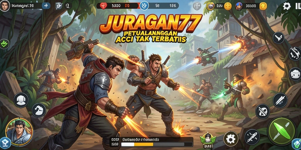 Gameplay seru JURAGAN77 yang penuh aksi dan tantangan.
