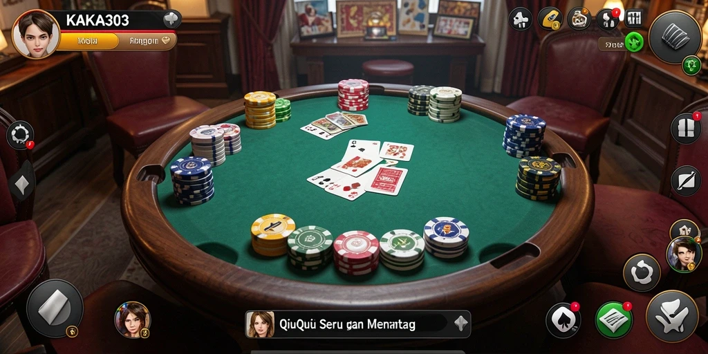 Screenshot gameplay QiuQiu KAKA303 yang penuh aksi dan tantangan.